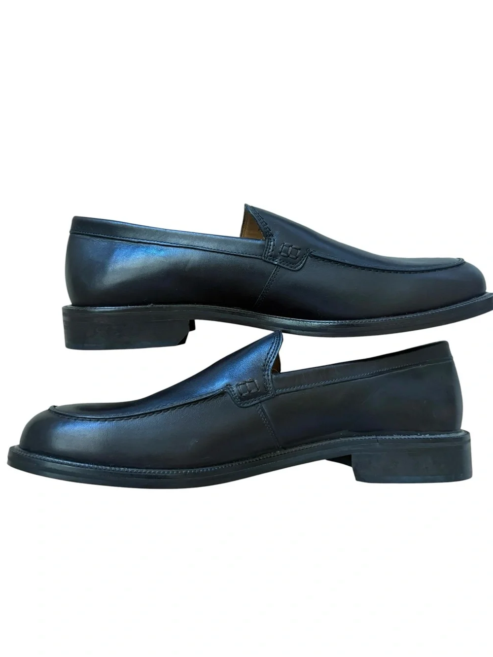 J.Crew Made in Italy Venetian Leather Classic Loafers Shoes Dark Brown Sz 11